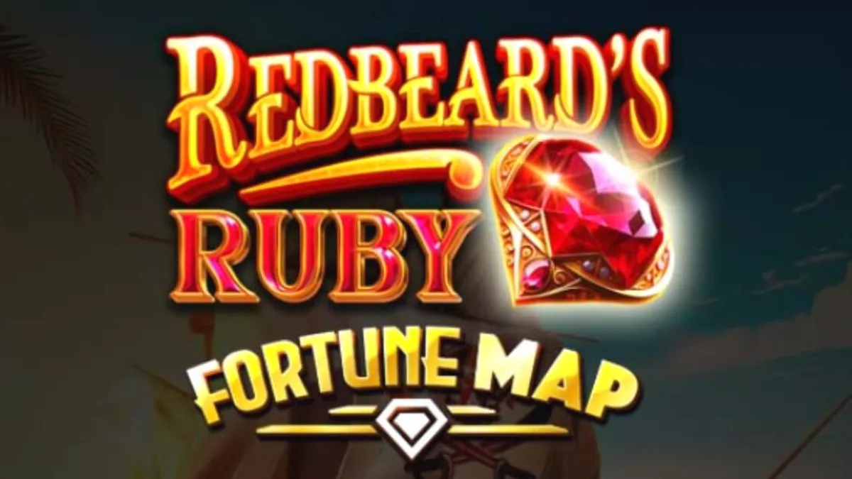 Redbeard’s Ruby – Fortune Map slot game interface featuring pirate treasure theme